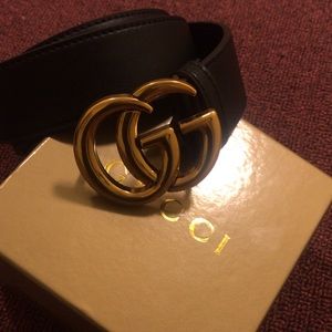 Authentic leather Gucci belt